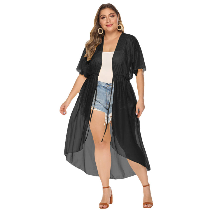 Women elegant transparent beach kimono Mune Fashion