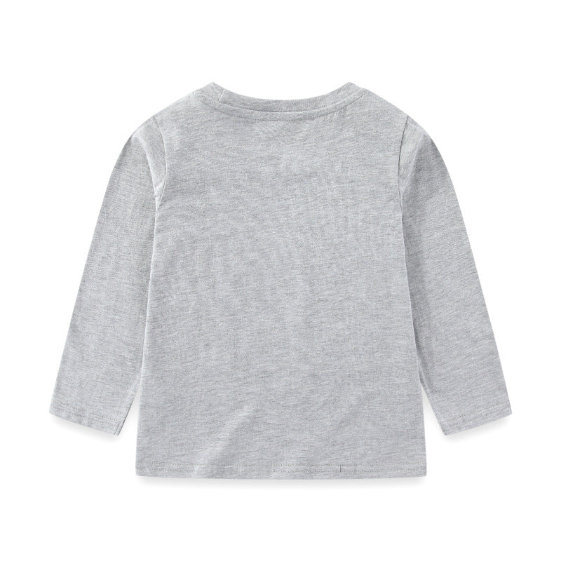 Boys long sleeve shirt with colorful construction vehicle design Mune Fashion