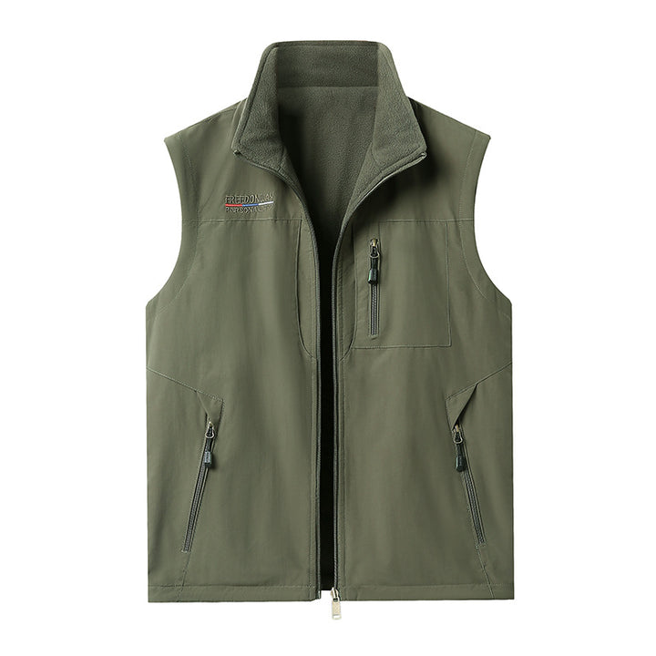 Men Warm Lined Outdoor Vest Mune Fashion
