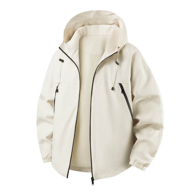 Men's Lightweight Outdoor Jacket with Adjustable Hood Mune Fashion