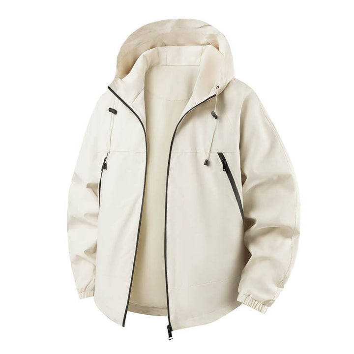 Men's Lightweight Outdoor Jacket with Adjustable Hood Mune Fashion