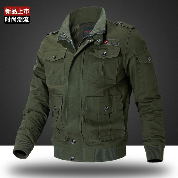Men's military jacket with numerous pockets Mune Fashion