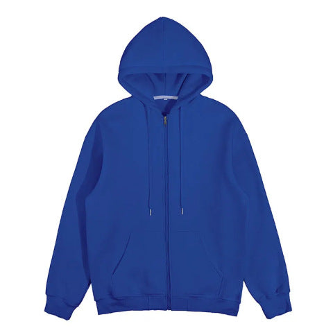 Unisex minimalist Zip Hoodie made of heavy cotton blend with kangaroo pockets and ribbed cuffs Mune Fashion