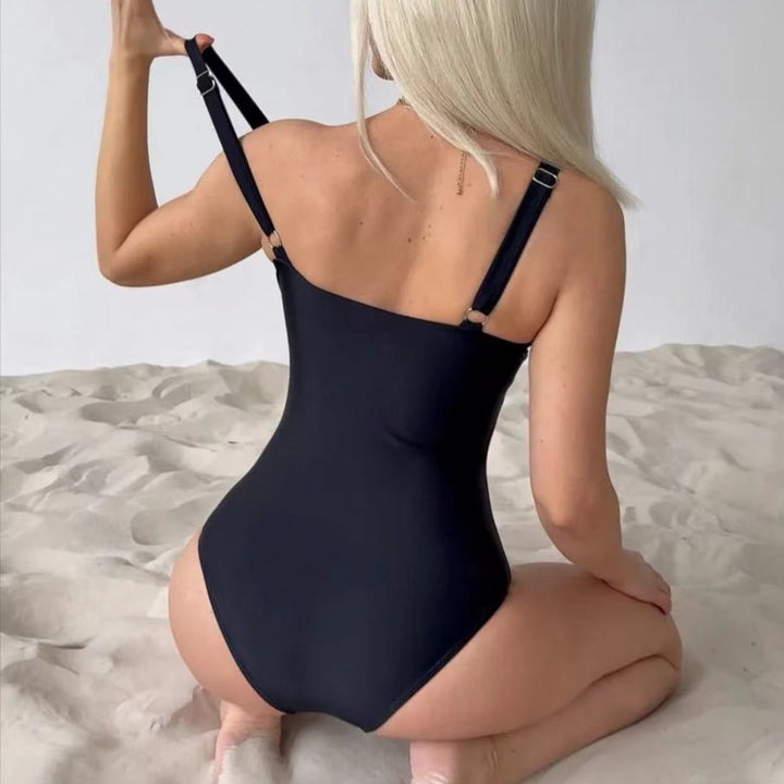 Women's One-Piece Swimsuit with Elegant Ruffle Design Mune Fashion