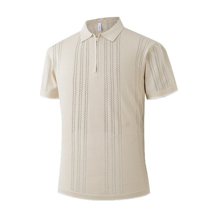 Men's Fashion Polo Shirt with Zip Mune Fashion