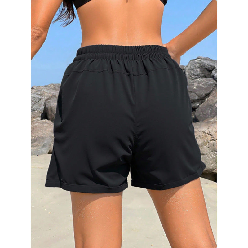 Women's Comfortable Swim Shorts with Elastic Waist Mune Fashion