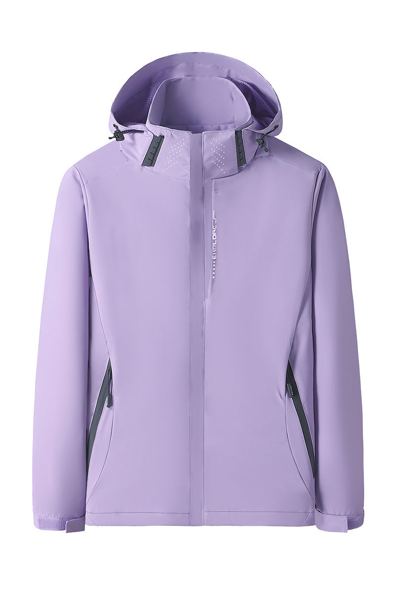 Women's Softshell Outdoor Jacket with removable hood, windproof membrane and breathable mesh lining Mune Fashion