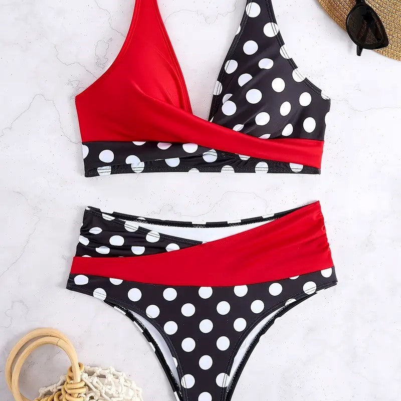 Women's bikini model in modern wrap style Mune Fashion
