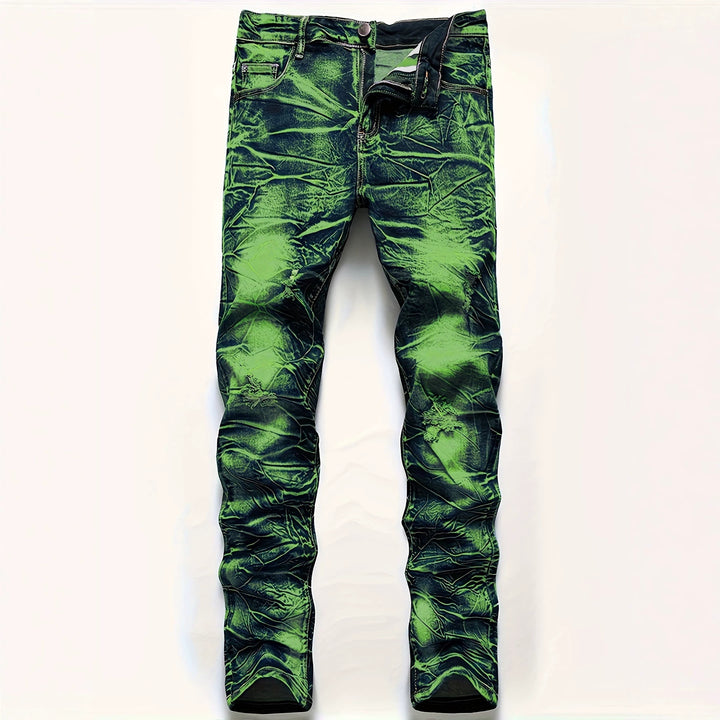 Men's Fashion Slim-Fit Jeans in Used Look Mune Fashion