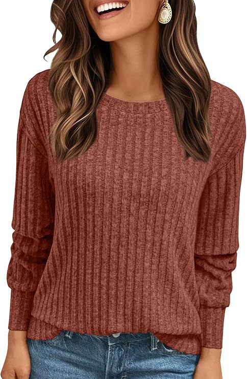Women's Structured Ribbed Sweatshirt with Chenille Look and Relaxed Fit Mune Fashion