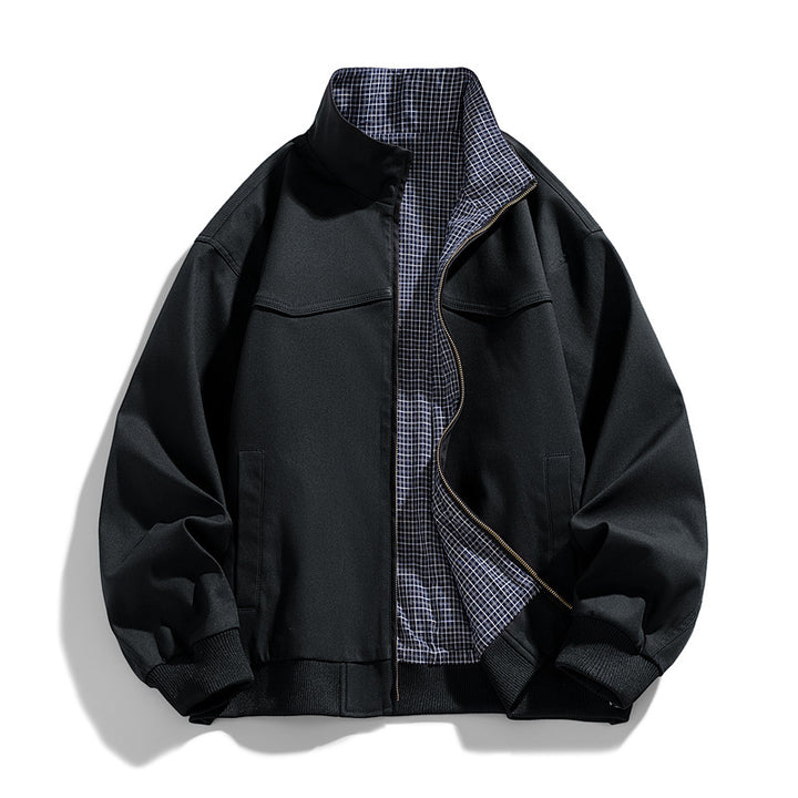 Men's Light Transitional Jacket with Stand-Up Collar Mune Fashion
