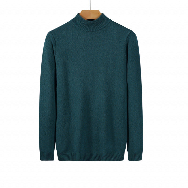 Women's fine knit stand collar pullover made of cotton blend with ribbed cuffs Mune Fashion