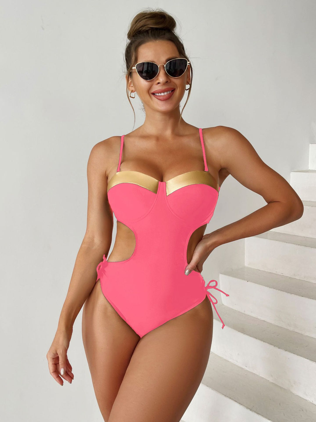 Women's One-Piece Swimsuit with Exciting Cut-Out Details Mune Fashion