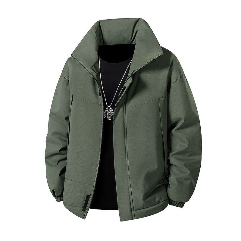 Men's Fashionable Transitional Jacket with High Collar Mune Fashion