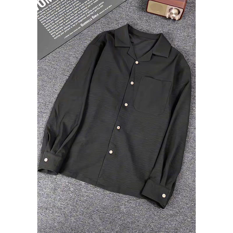 Men's Elegant and Casual Long Sleeve Blouse Mune Fashion