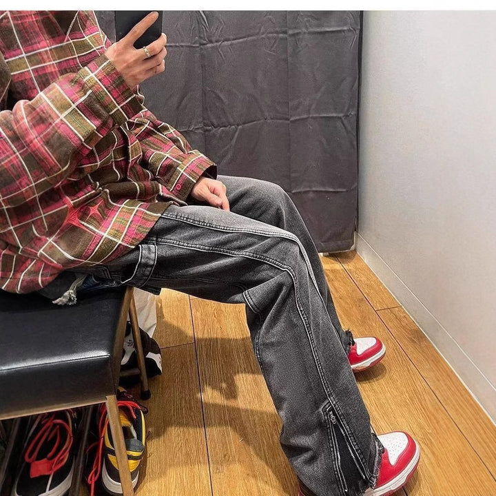 Men's Casual Cargo Jeans Mune Fashion