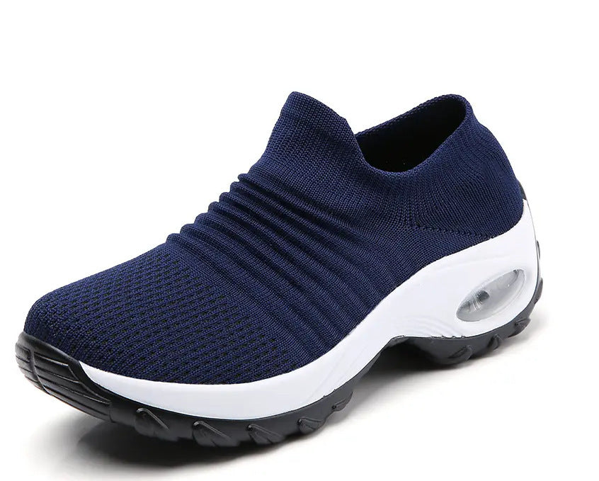 Women's knitted slip-on sports sneaker with air-cushioned midsole Mune Fashion