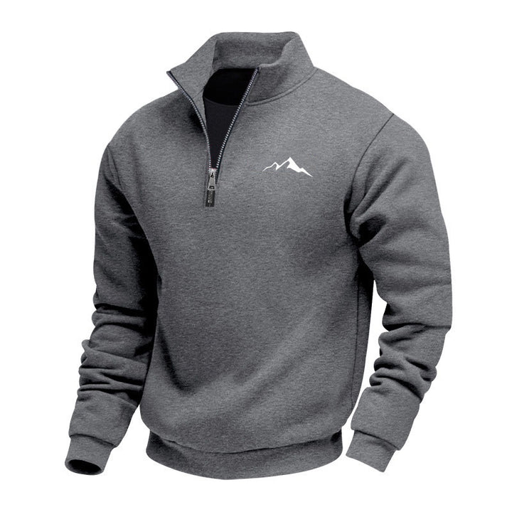Men's sweatshirt with short zipper Mune Fashion