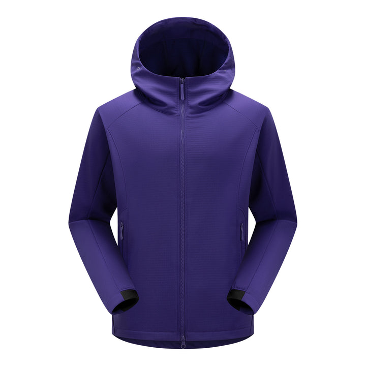 Men's softshell outdoor jacket with hood, windproof membrane and ergonomic cut Mune Fashion