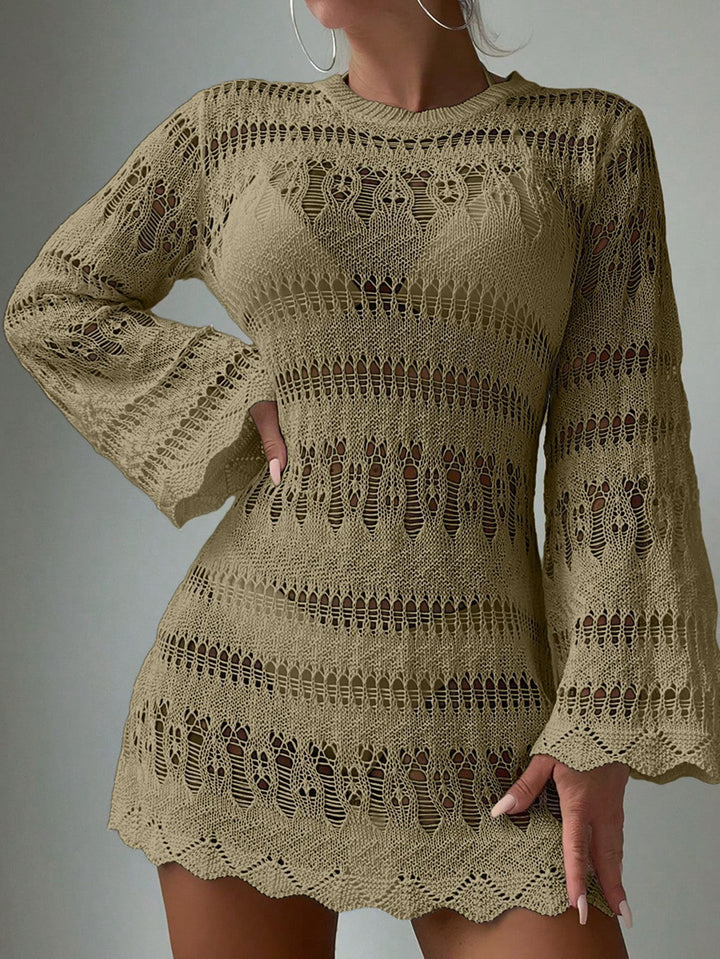 Ladies fashionable crochet dress Mune Fashion