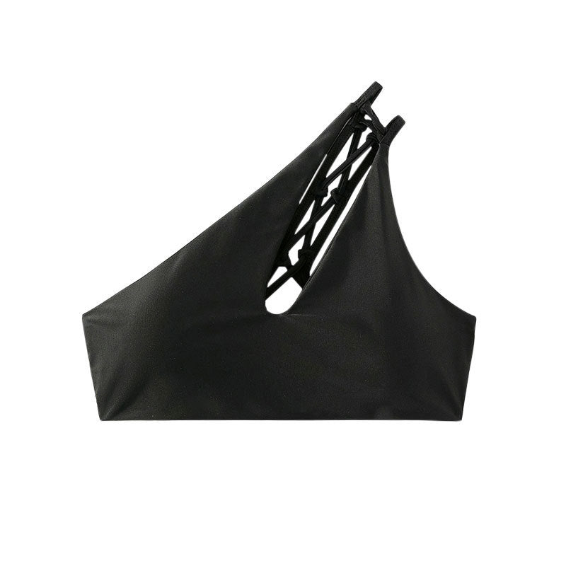 Women One-Sided Bikini Top with Creative Cut Mune Fashion