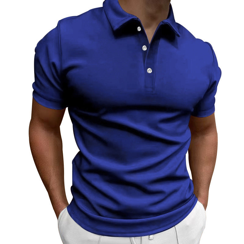 Men's slim fit stretch polo shirt with kent collar and elastic hem Mune Fashion