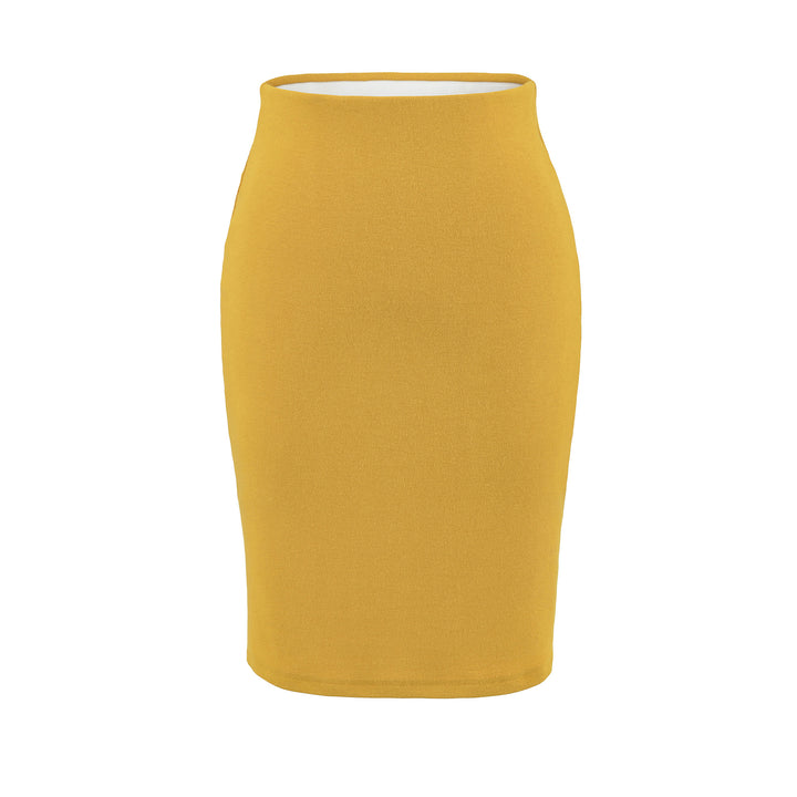 Women's two-piece figure-hugging wrap top with three-quarter sleeves and high-waisted pencil skirt Mune Fashion