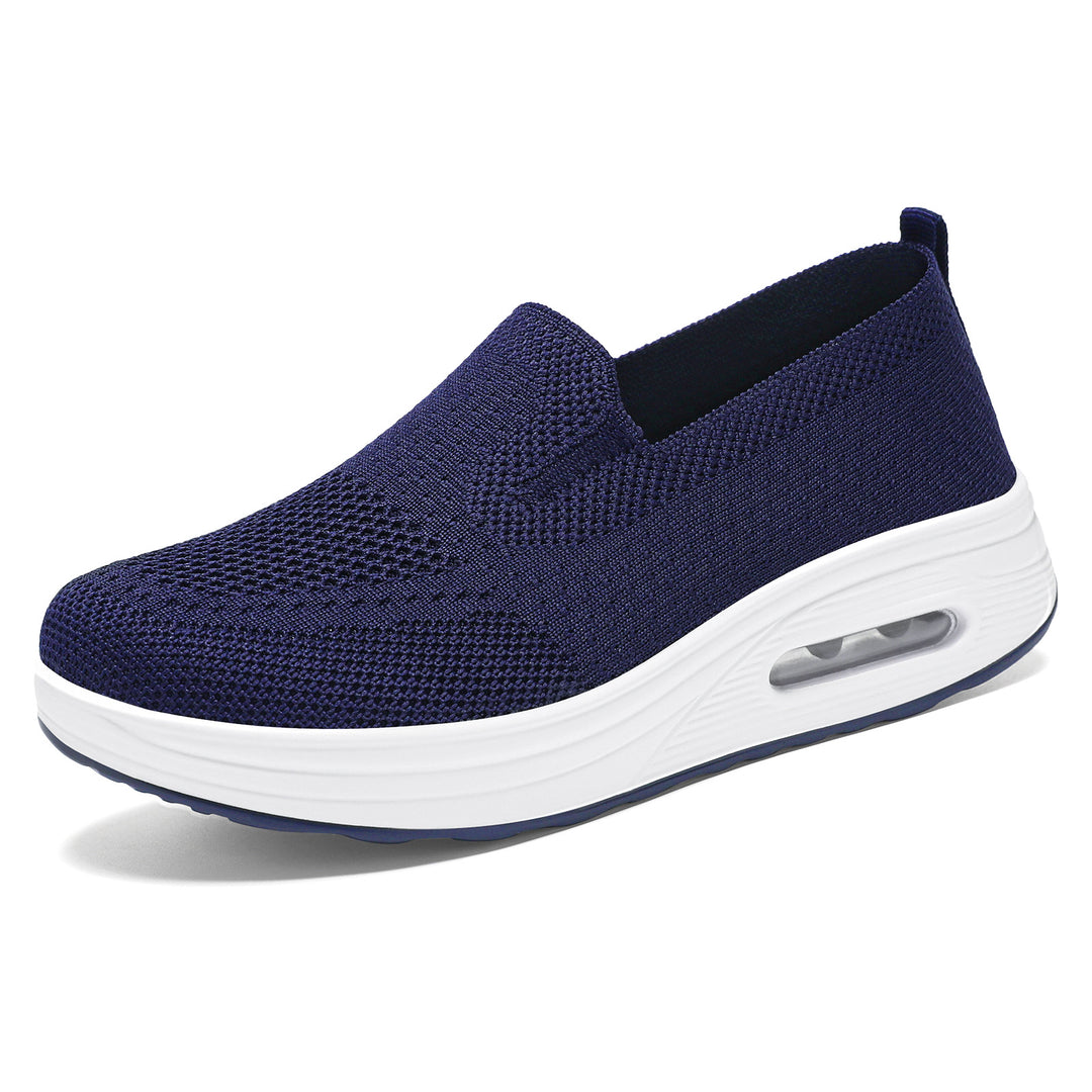 Women's knitted slip-on sneakers with air cushion cushioning and ergonomic comfort sole Mune Fashion