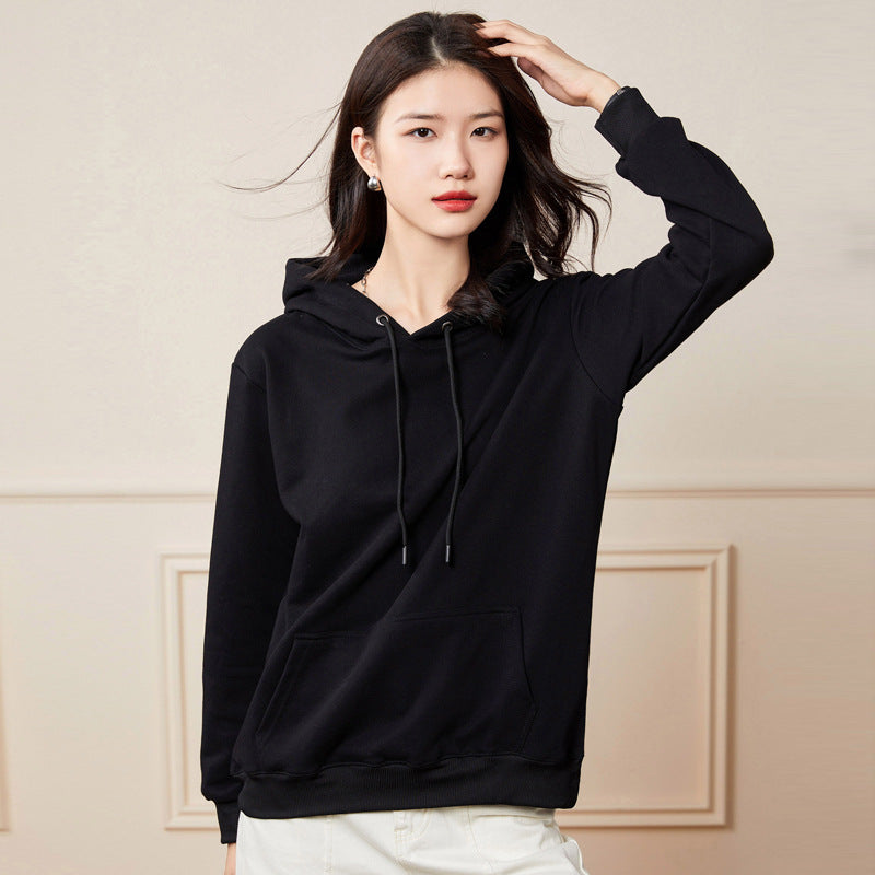 Women's Oversized Hoodie made of Cotton Blend with Kangaroo Pocket and Ribbed Cuffs Mune Fashion