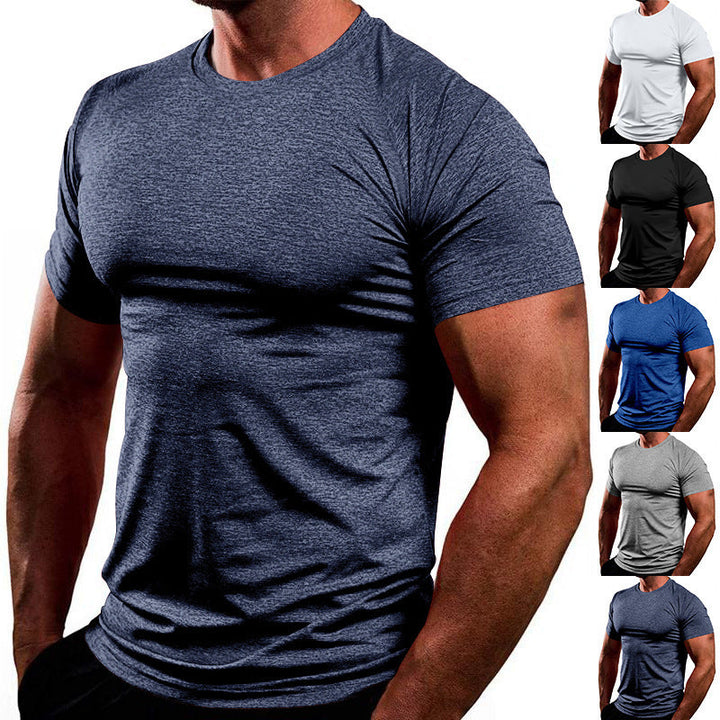 Men's Breathable Fitness T-Shirt Made Of Lightweight Fabric with A Fitted Cut Mune