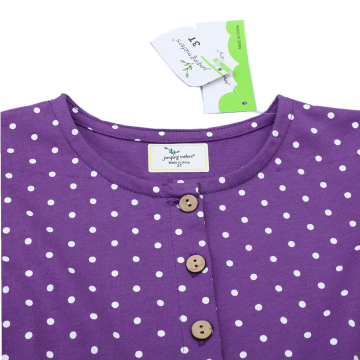 Girls summer dress with pretty bird and flower appliqués Mune Fashion