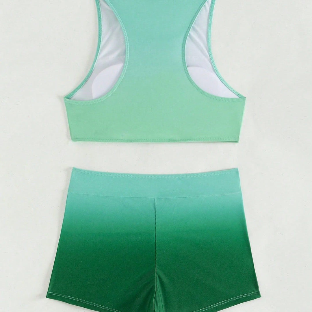 Women's Sporty Crop Top and Shorts Set Mune Fashion