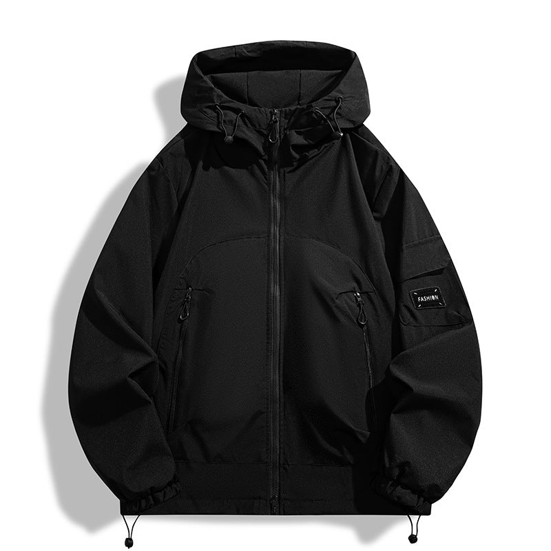 Men's Modern All-Weather Hoodie with Wind and Water-Repellent Membrane Mune Fashion