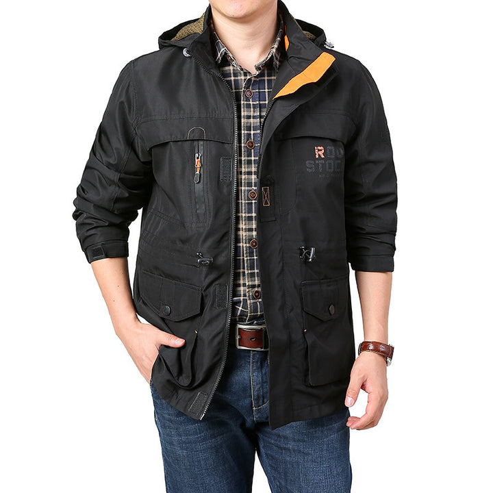 Men's Multifunctional Outdoor Jacket with Adjustable Hood Mune Fashion