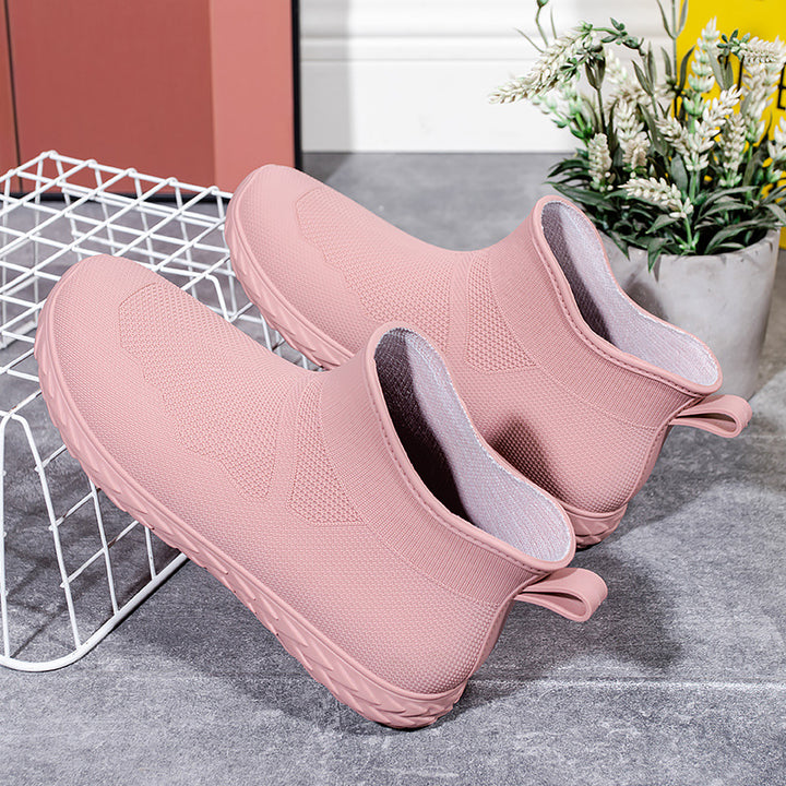 Women's Elastic Knit Slip-On Ankle Sneaker with Profilsole Mune Fashion