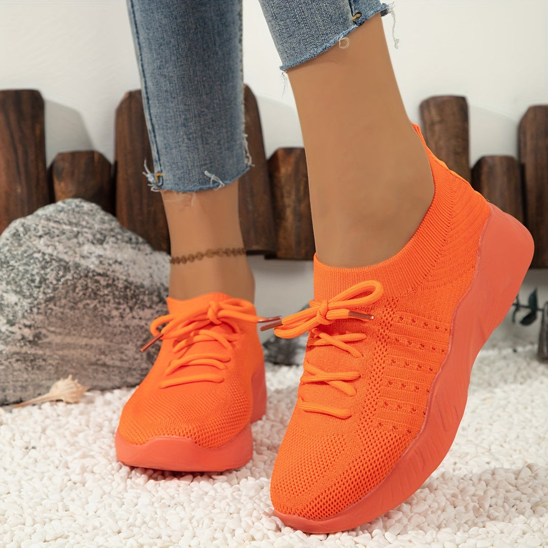 Ladies breathable slip-on sports shoes with flexible upper material Mune Fashion