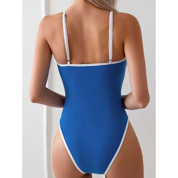 Women's High-Cut Swimsuit with Spaghetti Straps Mune Fashion