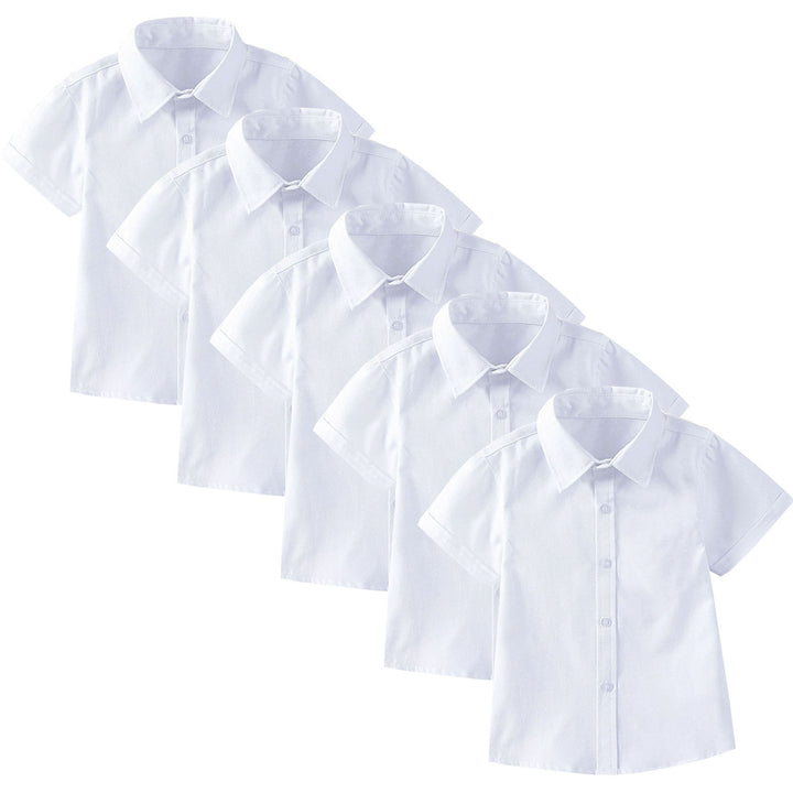 Women Short Sleeve Shirt Set with Tie and Bow Tie Mune Fashion