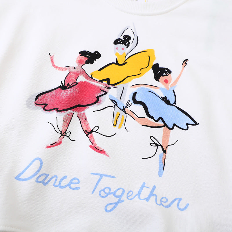 Women’s sweatshirt with vibrant ballerina print Mune Fashion