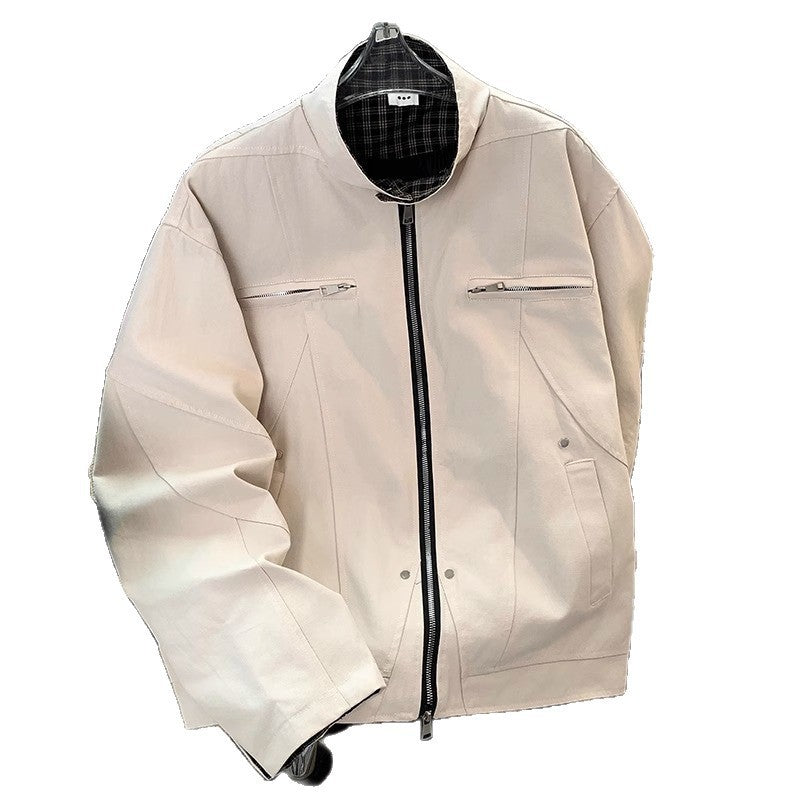 Men's Casual Overshirt with Check Pattern Mune Fashion
