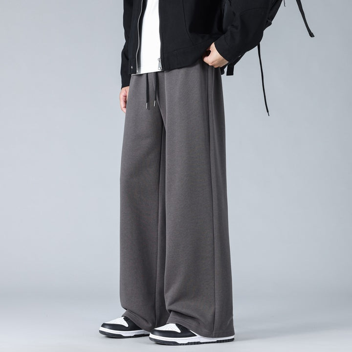 Men's Wide Oversized Baggy Lounge Pants with Drawstring Waistband and Flowing Jersey Quality Mune Fashion