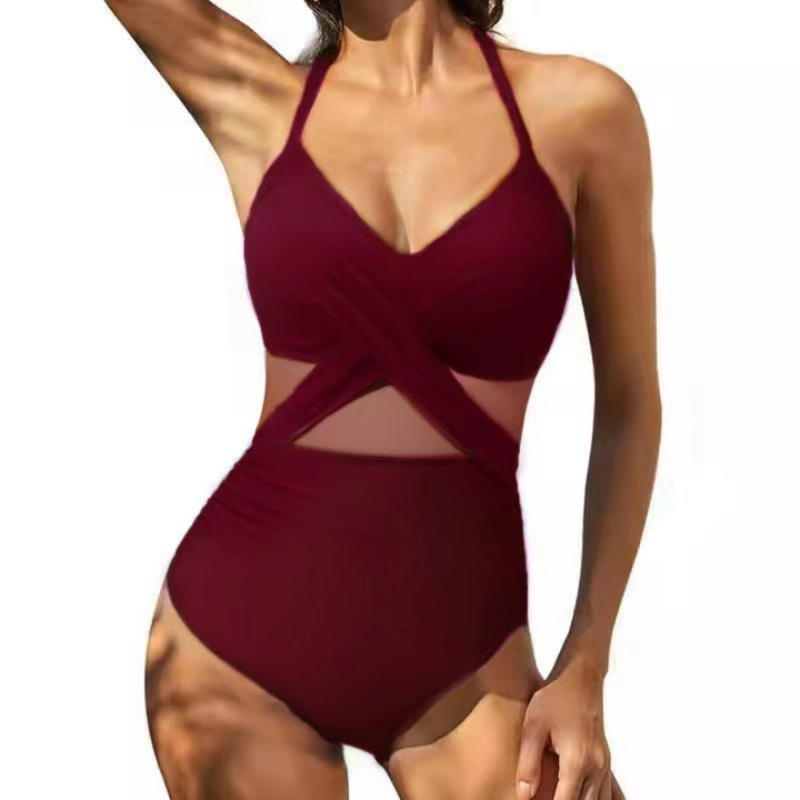 Ladies High-Quality One-Piece Swimsuit with Trendy Cut-Out Details Mune Fashion