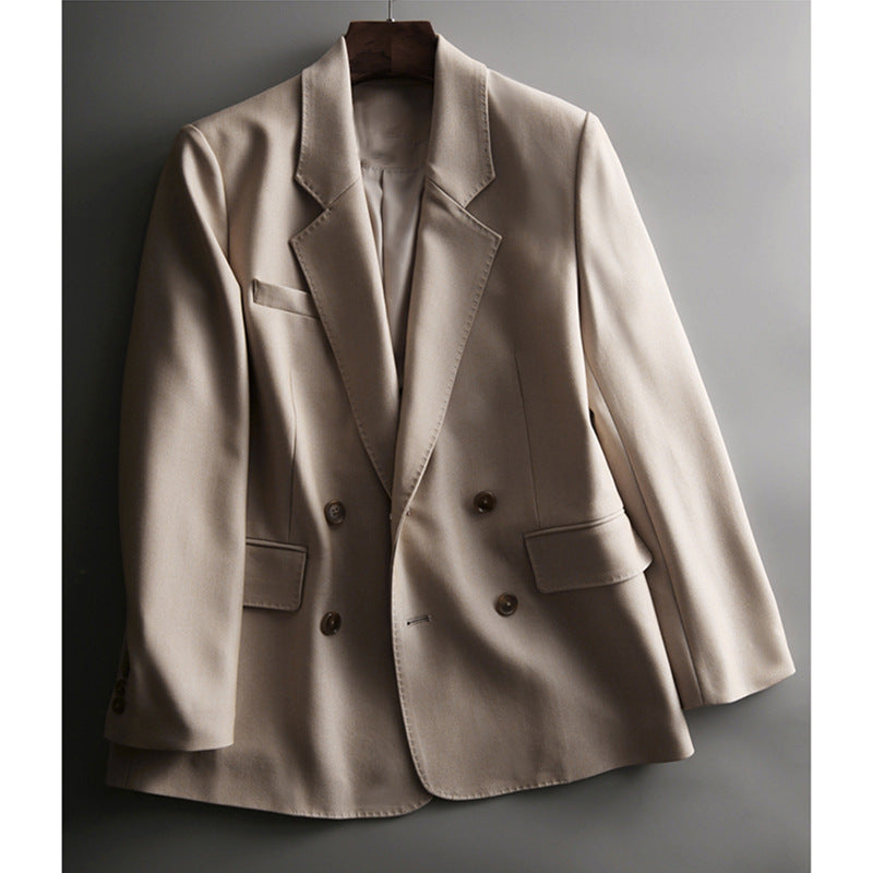 Women Casual Double Breasted Blazer Mune Fashion
