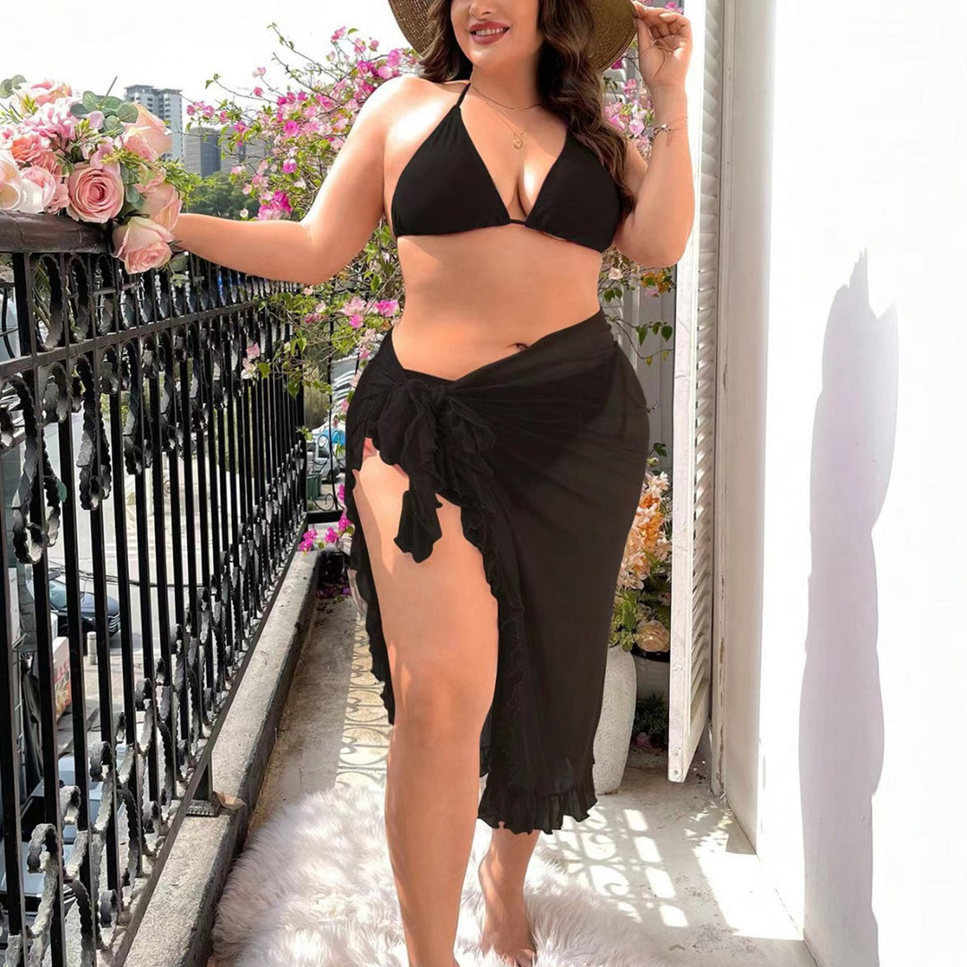 Ladies elegant beach skirt with ruffle details Mune Fashion