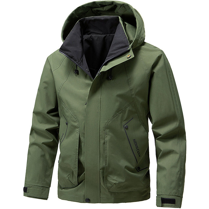 Men's technical hooded softshell jacket with adjustable hood and utility pockets Mune Fashion