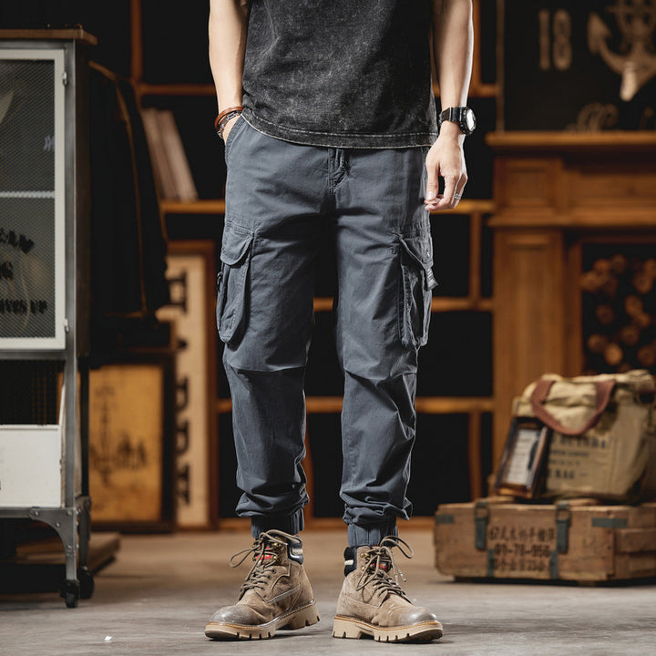 Men's Relaxed-Fit Ripstop Cargo Jogger Pants with D Ring and Multiple Pockets Mune Fashion