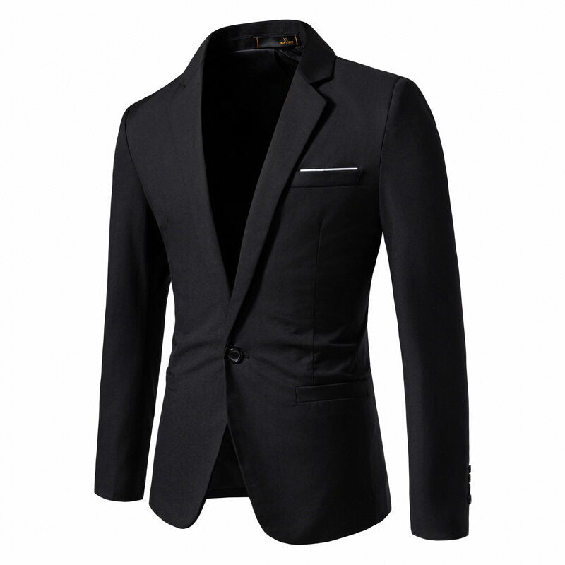 Men's Tailored Single-Button Blazer made of lightweight Cotton-Linen Blend Mune Fashion