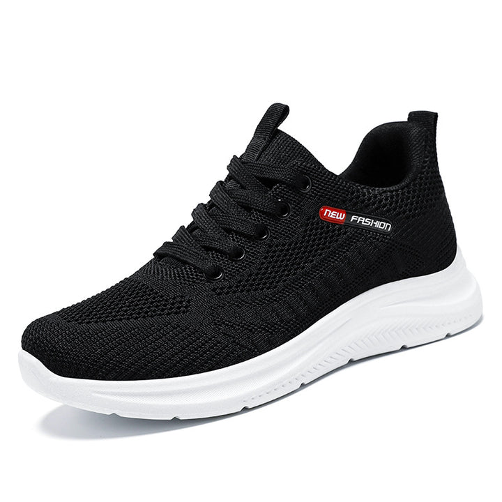 Women’s lightweight breathable knit walking sneakers with cushioned heel counter and shock-absorbing EVA midsole Mune Fashion