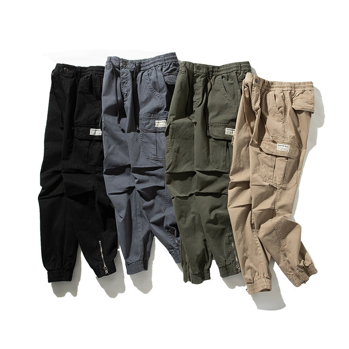 Herren Cargo-Jogginghose im urbanen Utility‑Stil mit elastischem Tunnelzugbund und verstärkten Kniepartien Mune Fashion