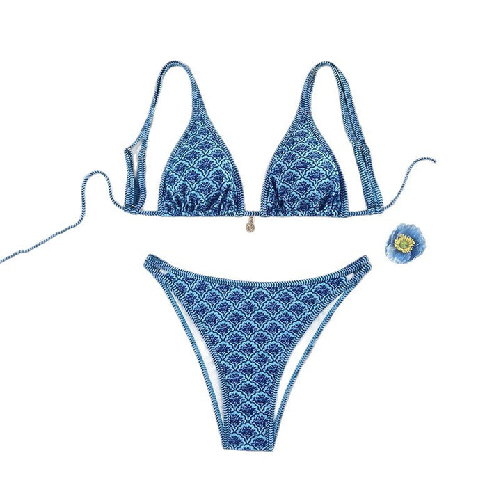 Women's Triangle Bikini with sophisticated pattern Mune Fashion